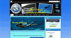 Desktop Screenshot of europeandivingcentre.com